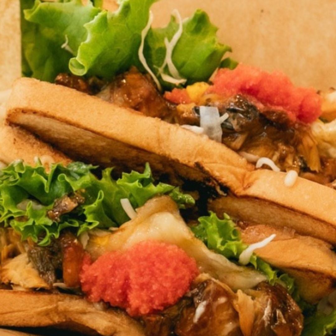 鯖煮サンド/自家製ドリンク/フライドポテトなど
