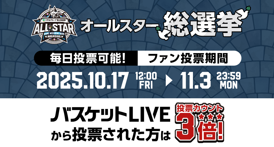 バスケットLIVE オールスター総選挙