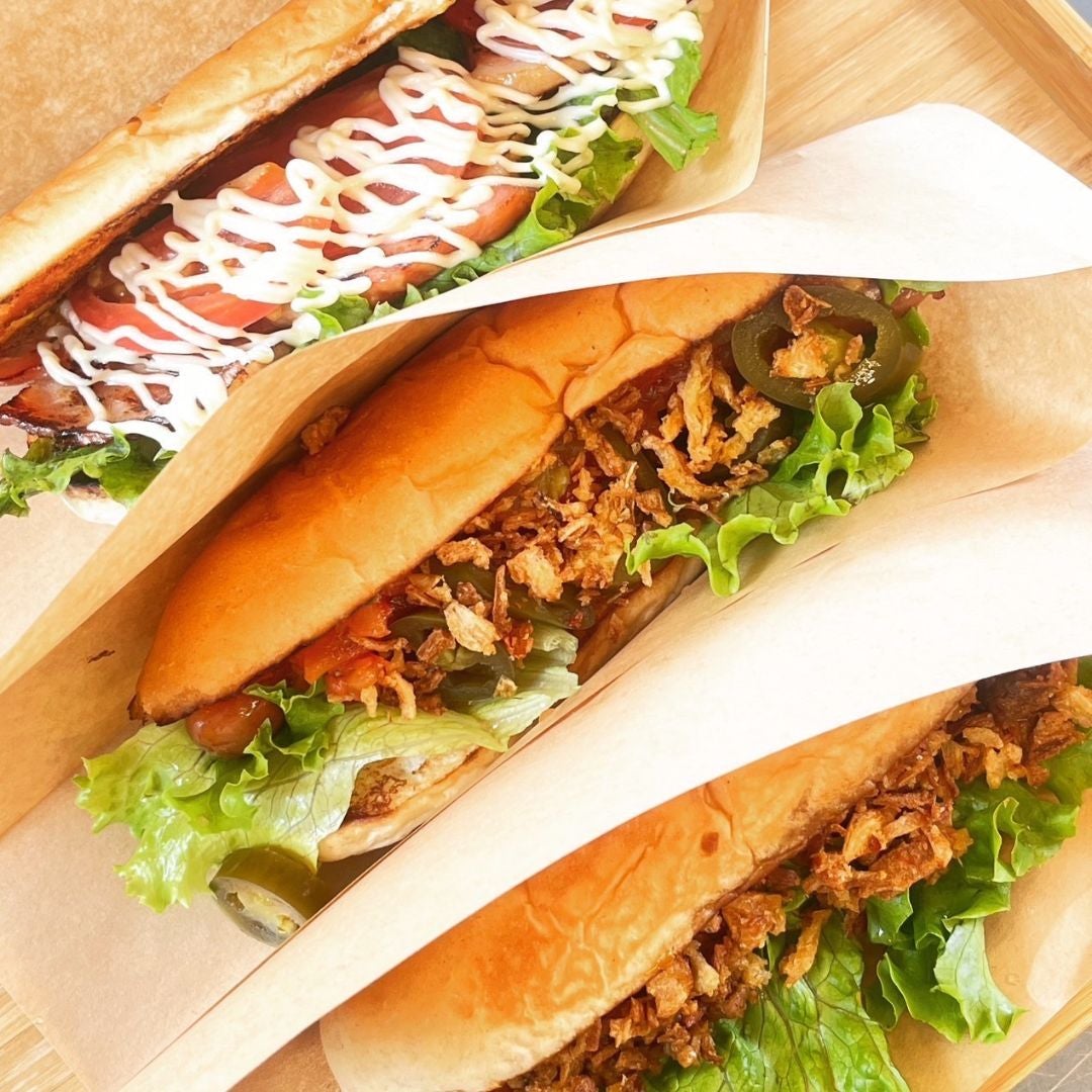 ホットドック(87・BLT)、SPドッグ、揚げパン、ポテト、ナゲット、ほか